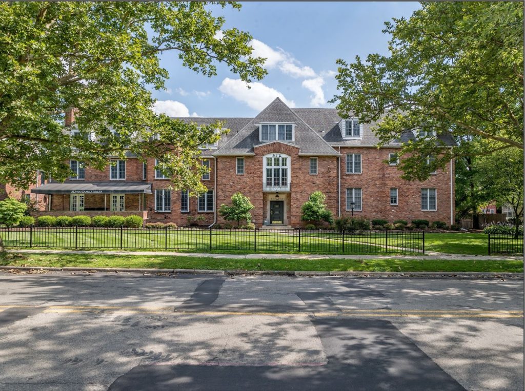The Alpha Gamma Delta sorority house at UMich.