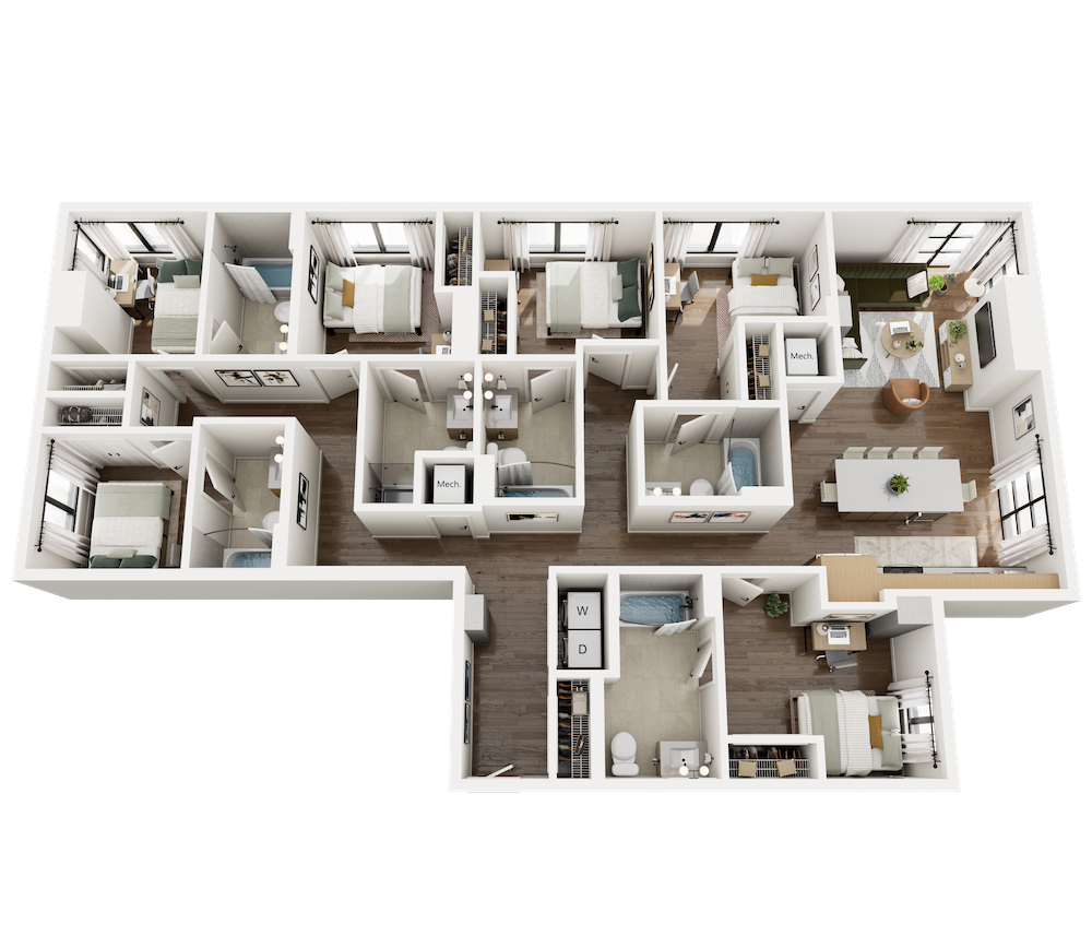 The Pendry 6.4 3D Floorplan Rambler Ann Arbor