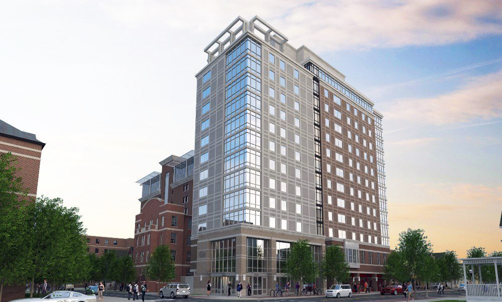 Exterior view of Sterling Arbor Blu in Ann Arbor, Michigan.