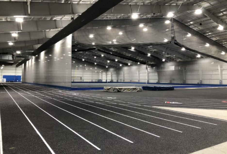 Indoor track where the Ann Arbor Track Club practices. 