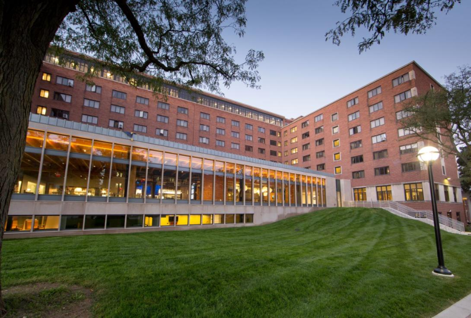 South Quadrangle, a popular student dorm on the University of Michigan’s campus in Ann Arbor.