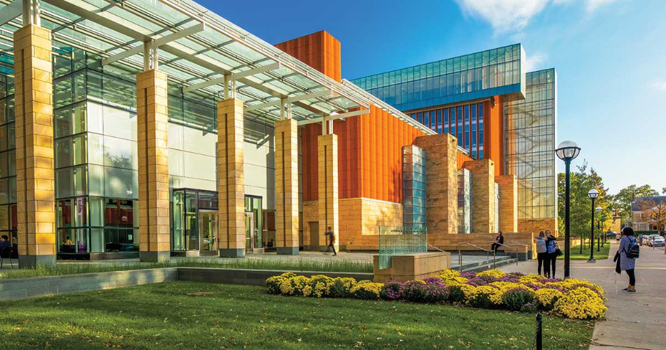 Outside view of Ross School of Business. 