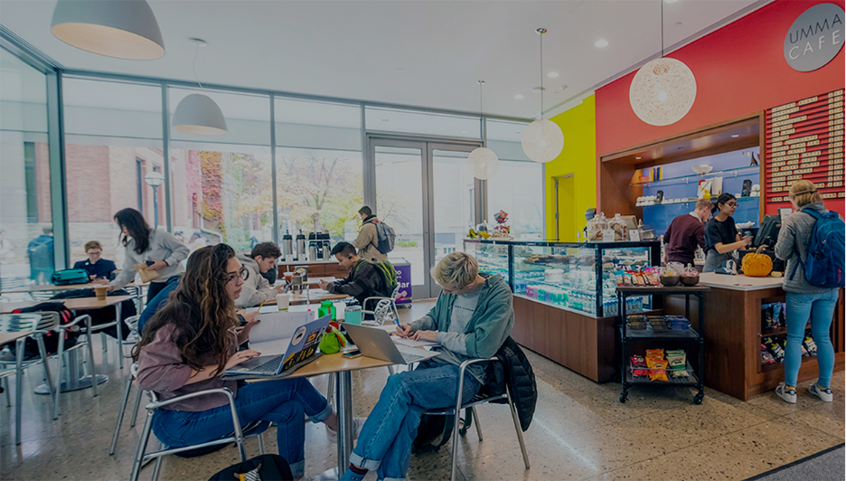 UMMA Café inside the University of Michigan Museum of Art.