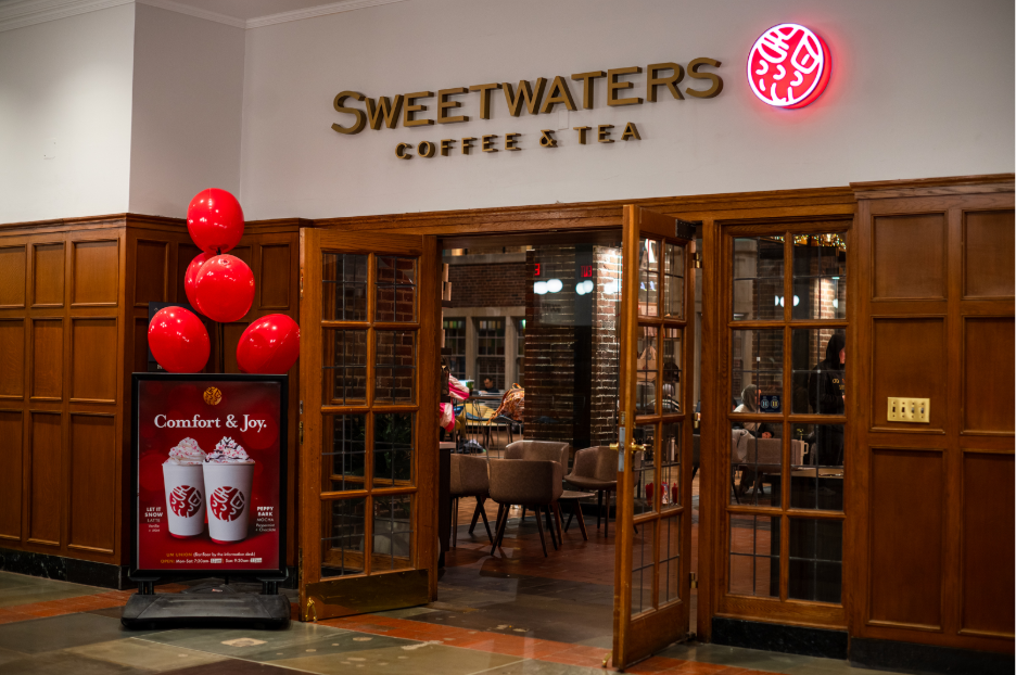 Exterior view of Sweetwaters Coffee & Tea in the Union.