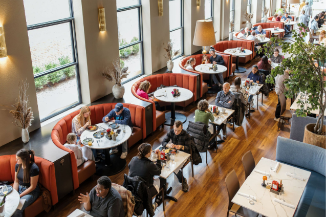 Interior view of Sava's in Ann Arbor.  