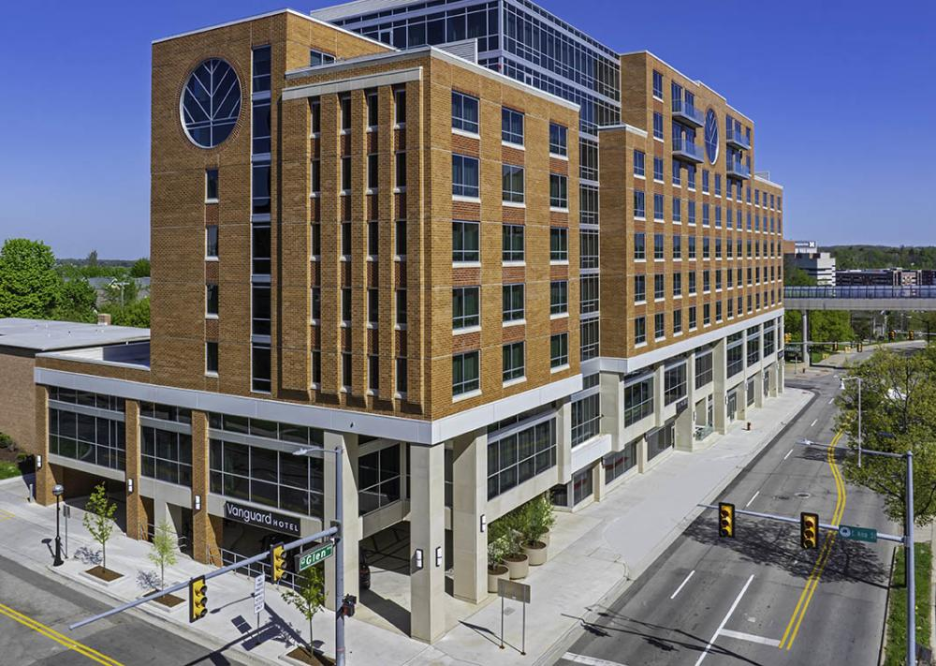 Exterior view of The Vanguard Ann Arbor. 