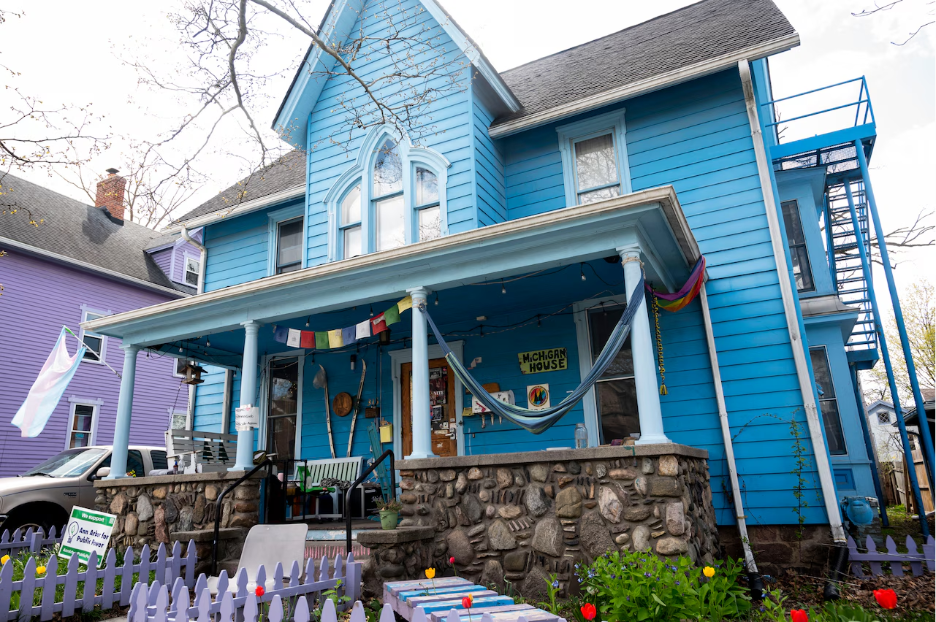 A UMich student house in Ann Arbor located near Central Campus. 