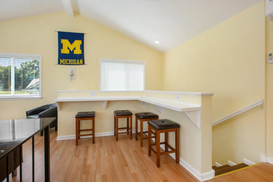 Interior setup near Pioneer High School and Michigan Stadium. 