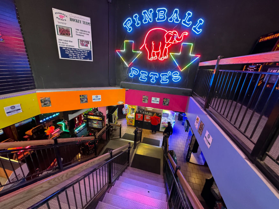 Pinball Pete’s, an Ann Arbor arcade that recently was moved to the Downtown area.